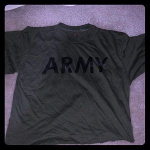 Army crop top